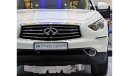 Infiniti QX70 Luxury Luxury Luxury EXCELLENT DEAL for our Infiniti QX70 ( 2015 Model! ) in White Color! GCC Specs