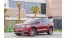GMC Acadia Denali AWD | 1,841 P.M | 0% Downpayment | Full Option | Immaculate Condition