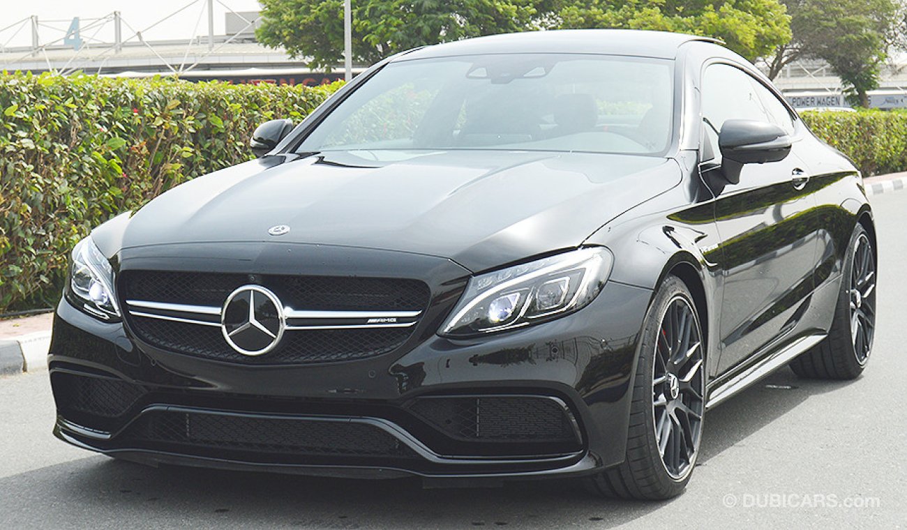 Mercedes-Benz C 63 Coupe AMG S, V8 Biturbo, GCC Specs with 2 Years Unlimited Mileage Warranty