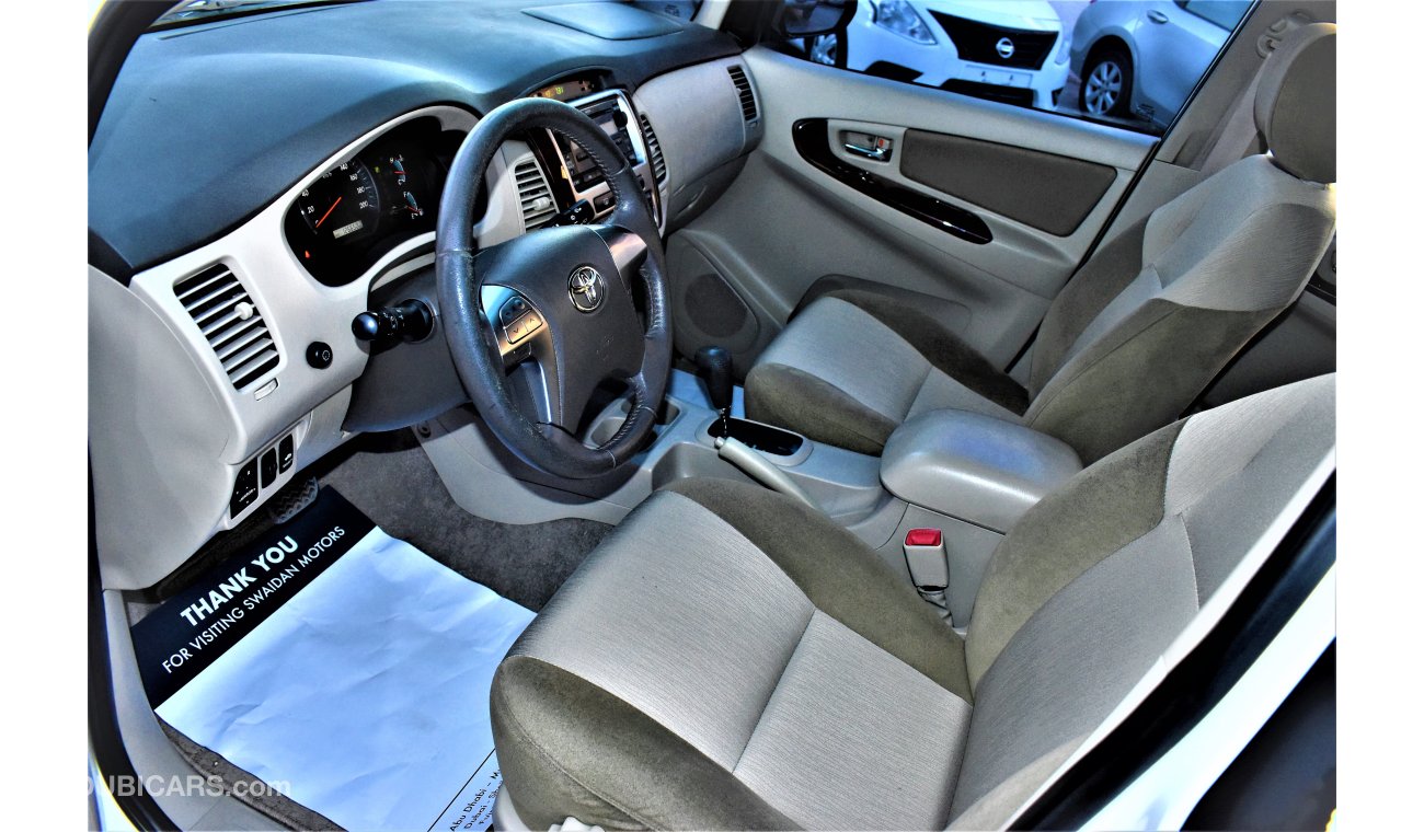 Toyota Innova 2.7L SE+ 2015 MODEL GCC SPECS