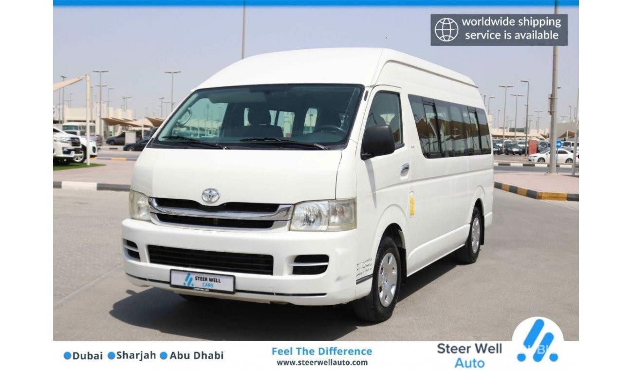 تويوتا هاياس 2009 -  GL - 14 SEATER -  EXCELLENT CONDITION WITH GCC SPECS -VAT EXCLUDED