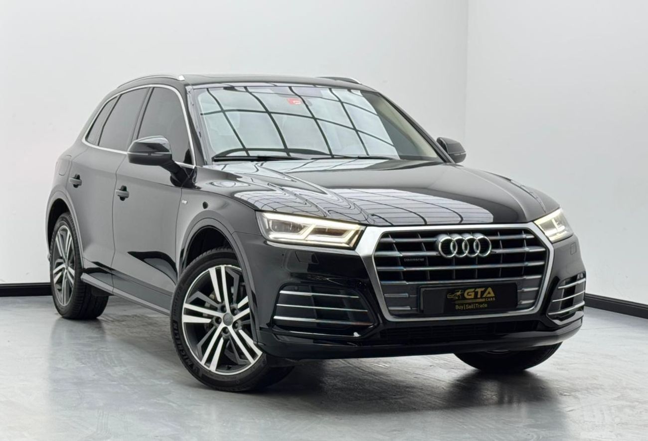 Audi Q5 45 TFSI Quattro S Line 2.0L (252 HP) 2018 AUDI Q5 45 TFSI S-Line Quattro, 1 Year Warranty, Audi Serv