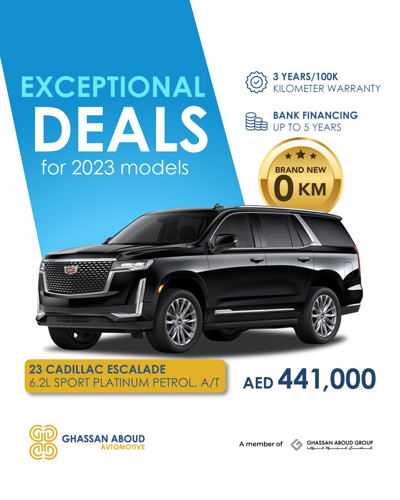كاديلاك إسكالاد 6.2L, Sport Platinum, Petrol, A/T, MY2023
