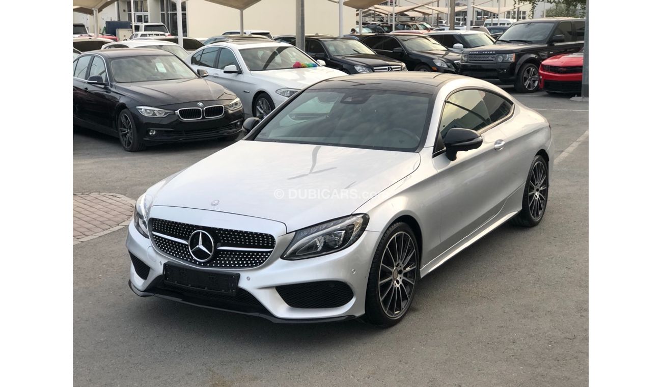 Mercedes-Benz C 200 Coupe MERCEDES BENZ C200 COUPE MODEL 2017 GCC car prefect condition full option panoramic roof leather se