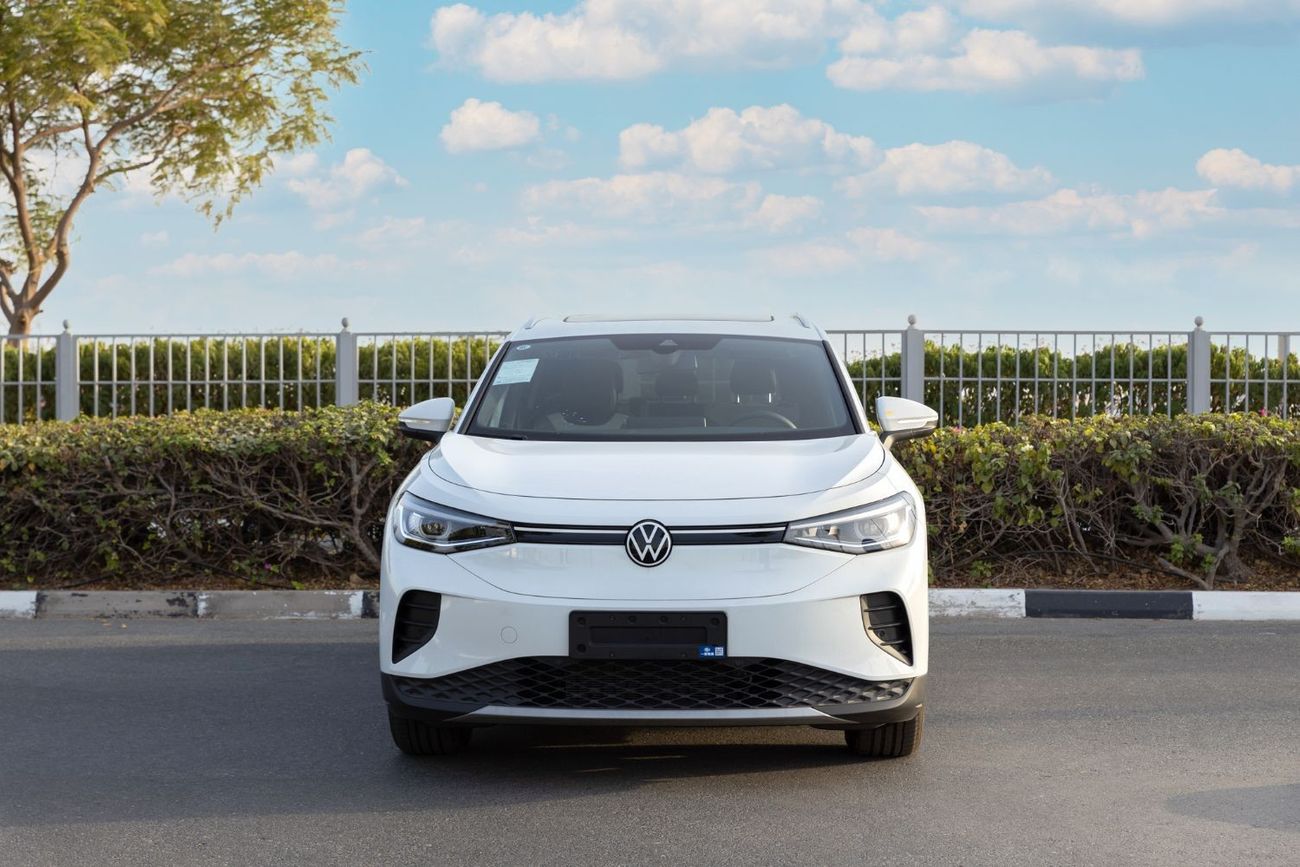 فولكس واجن ID.4 2022 VW ID4 Pure+ 19 بوصة FP - أبيض من الداخل أسود ورمادي | للتصدير فقط