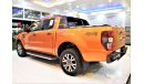 Ford Ranger DIESEL ( صبغ وكاله ORIGINAL PAINT ) Ford Ranger WildTrak 4x4 2017 Model!! Orange Color GCC Specs