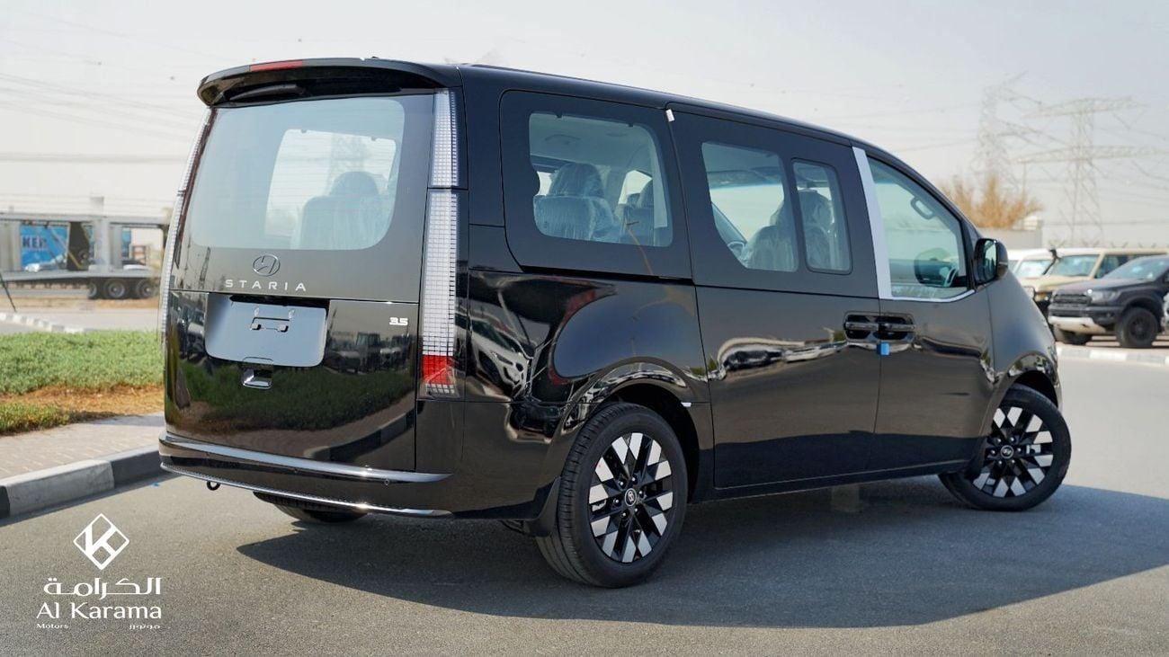 هيونداي ستاريا محرك V6 سعة 3.5 لتر | 9 مقاعد مع مقعدين دوارين مستقلين | أبواب منزلقة كهربائية | مثبت سرعة