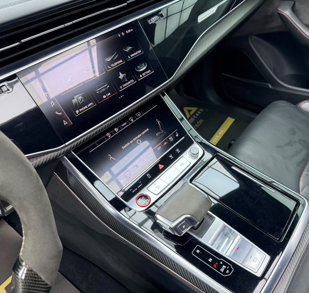 أودي RSQ8 ألياف الكربون 2021 Audi RS Q8 4.0 TFSI Quattro, MANSORY Kit, Warranty, Full Agency Service History, GCC Specs.
