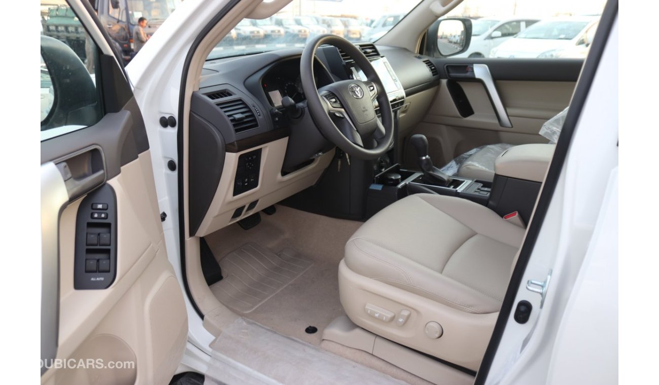 تويوتا برادو VX 2.7,SUNROOF, 2 ELECTRIC SEAT ,LEATHER SEAT,SEAT HEATING AND COOLING MODEL 2023, PETROL,SPARE DOWN