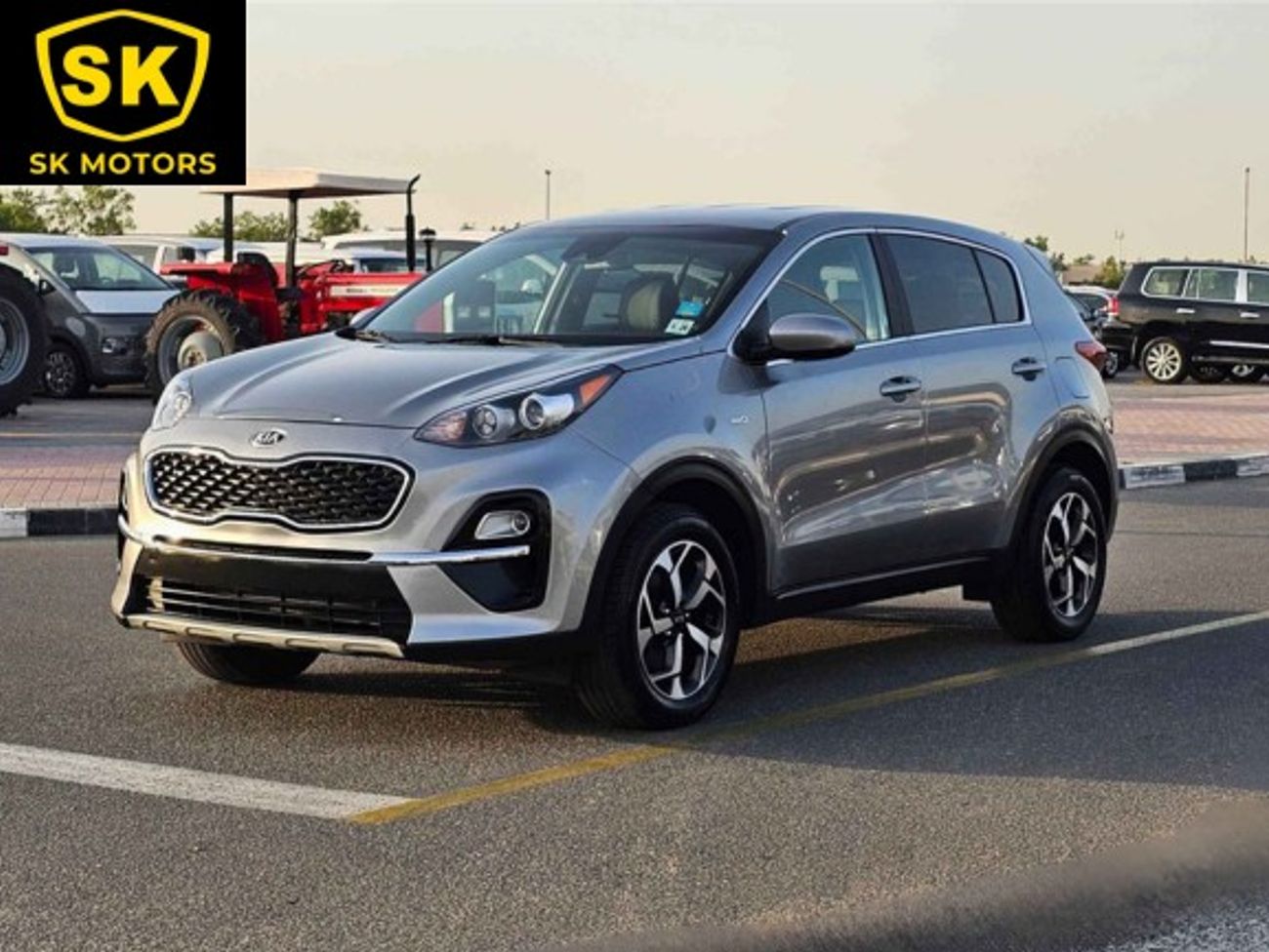 كيا سبورتيج LX AWD/ LEATHER/ DVD CAMERA/ ORG AIRBAG/ LOW MILEAGE/ 682 Monthly/ LOT# 38338