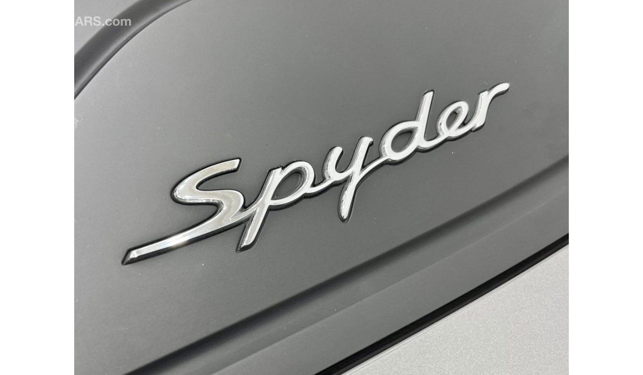 بورش بوكستر 718 2020 Porsche 718 Spyder, Porsche Warranty-Service History, GCC