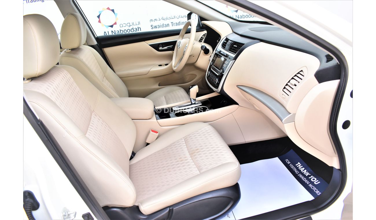 Nissan Altima | AED 1175 PM | 0% DP | 2.5L SV 2017 GCC DEALER WARRANTY