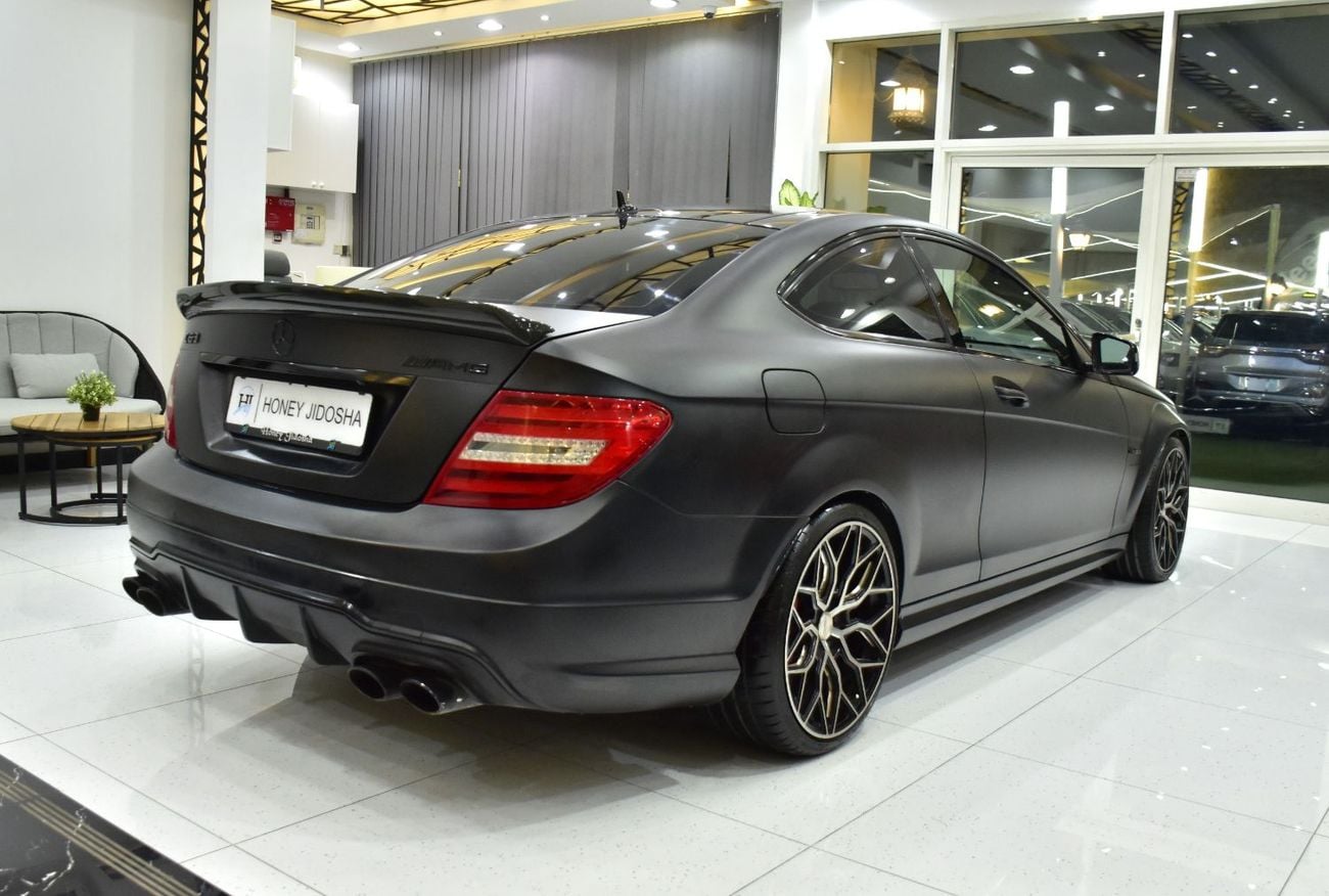 Mercedes-Benz C 63 AMG EXCELLENT DEAL for our Mercedes Benz C63 AMG ( 2013 Model ) in Black Color GCC Specs