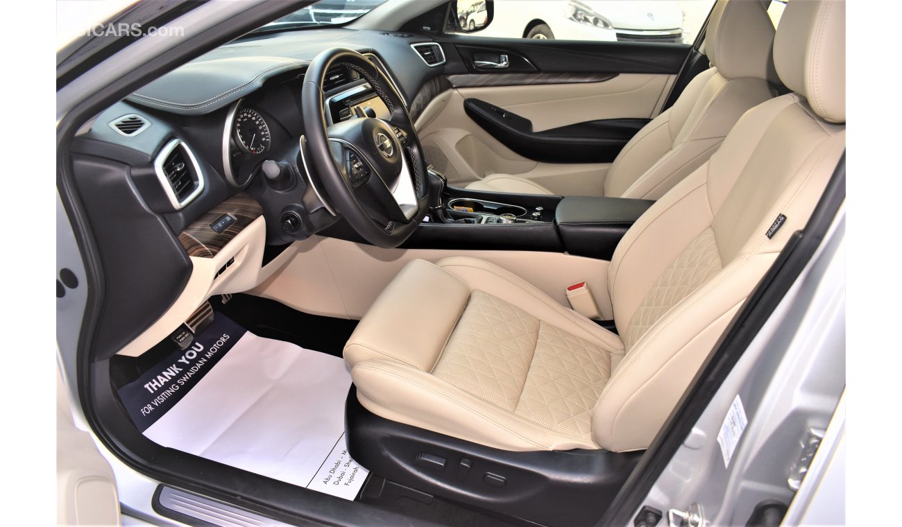 نيسان ماكسيما 3.5L SR V6 2018 GCC SPECS DEALER WARRANTY