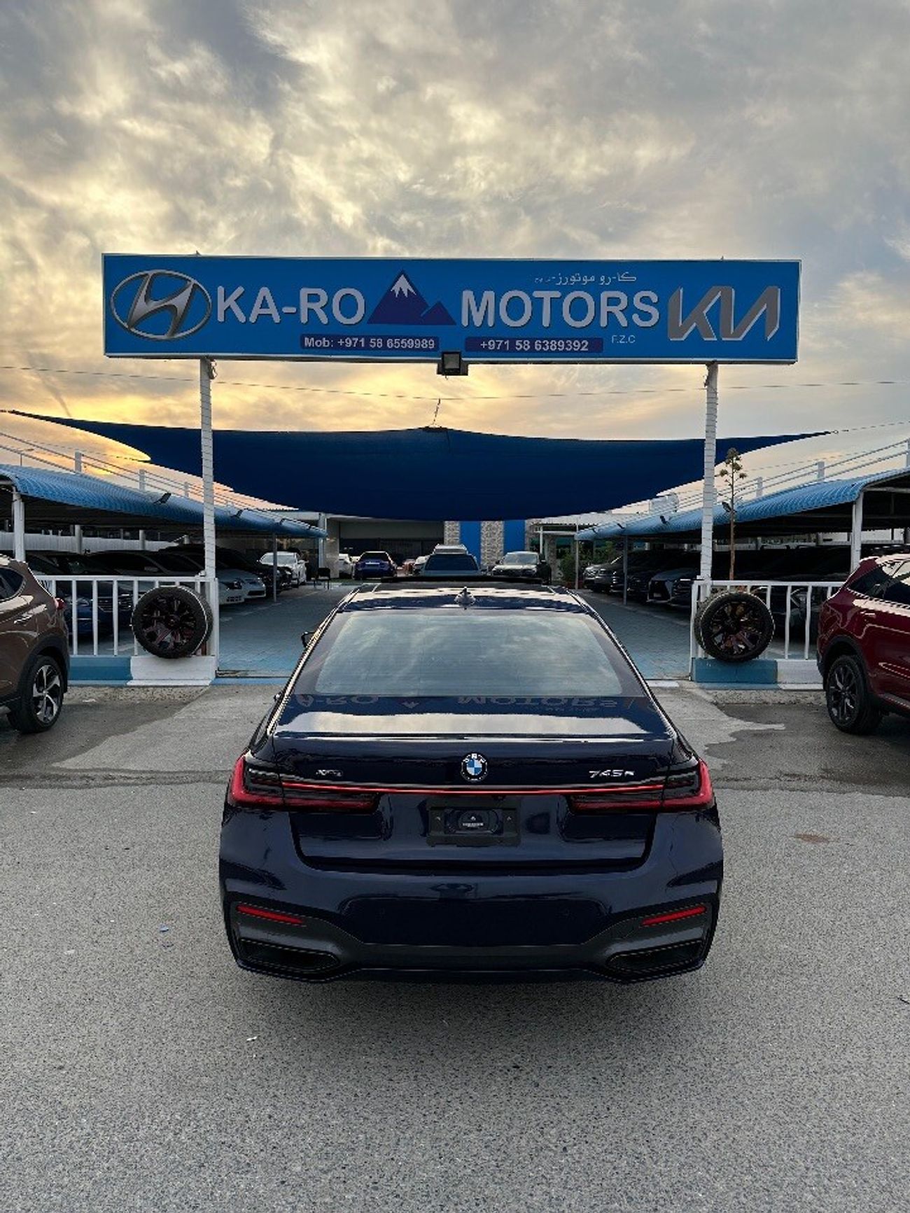 بي أم دبليو 745e سيارة BMW 745 E xdrive بحالة جيدة، غير تالفة، غير مدهونة بالكامل