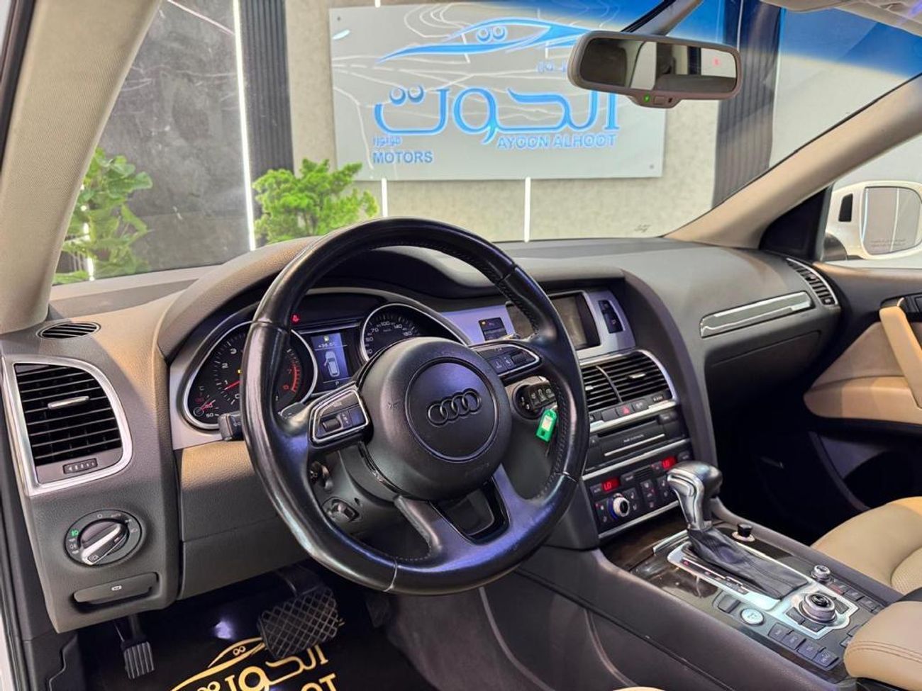 Audi Q7 TFSI quattro Sports Style Package 3.0L AMAZING WHITE AUDI Q7 S_LINE V6 || FULL OPINION || GCC || 7 S