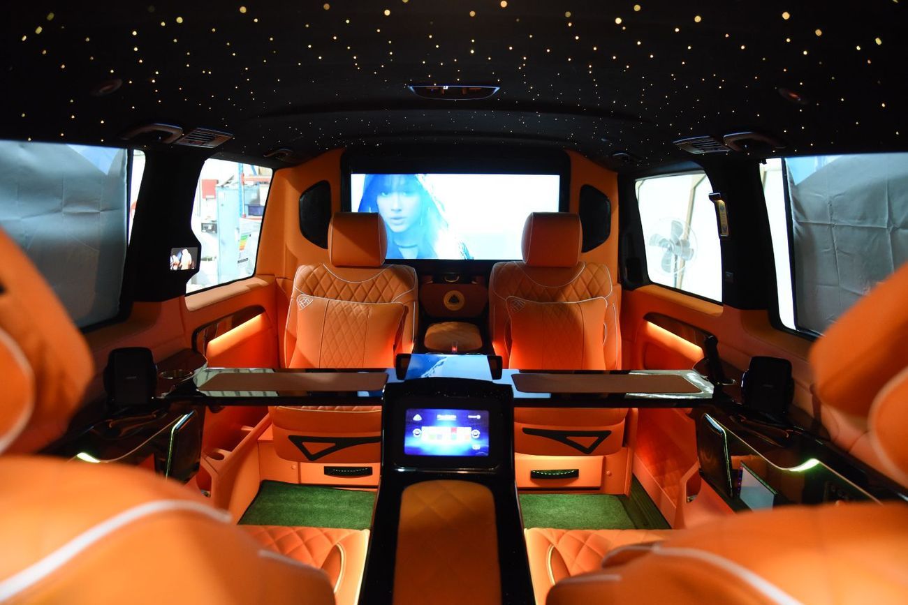 مرسيدس بنز V 300 “FLAMME D’HERMES” – 1 Of 3 CONCEPT - Handcrafted by ROYAL CUSTOMS in Dubai (Since 2009)