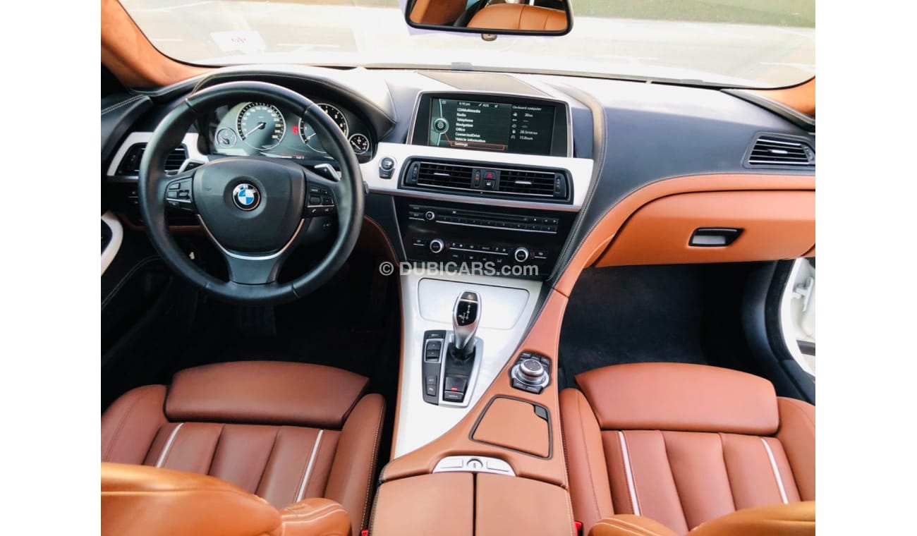 BMW 650i Luxury MODEL 2013 GCC CAR PREFECT CONDITION INSIDE AND OUTSIDE FULL OPTION PANORAMIC ROOF LEATHER SE