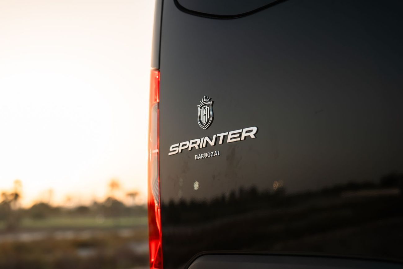 مرسيدس بنز سبرينتر Built by Barugzai | 8-Seater VIP Interior | 2 Years Agency Warranty Service Contract