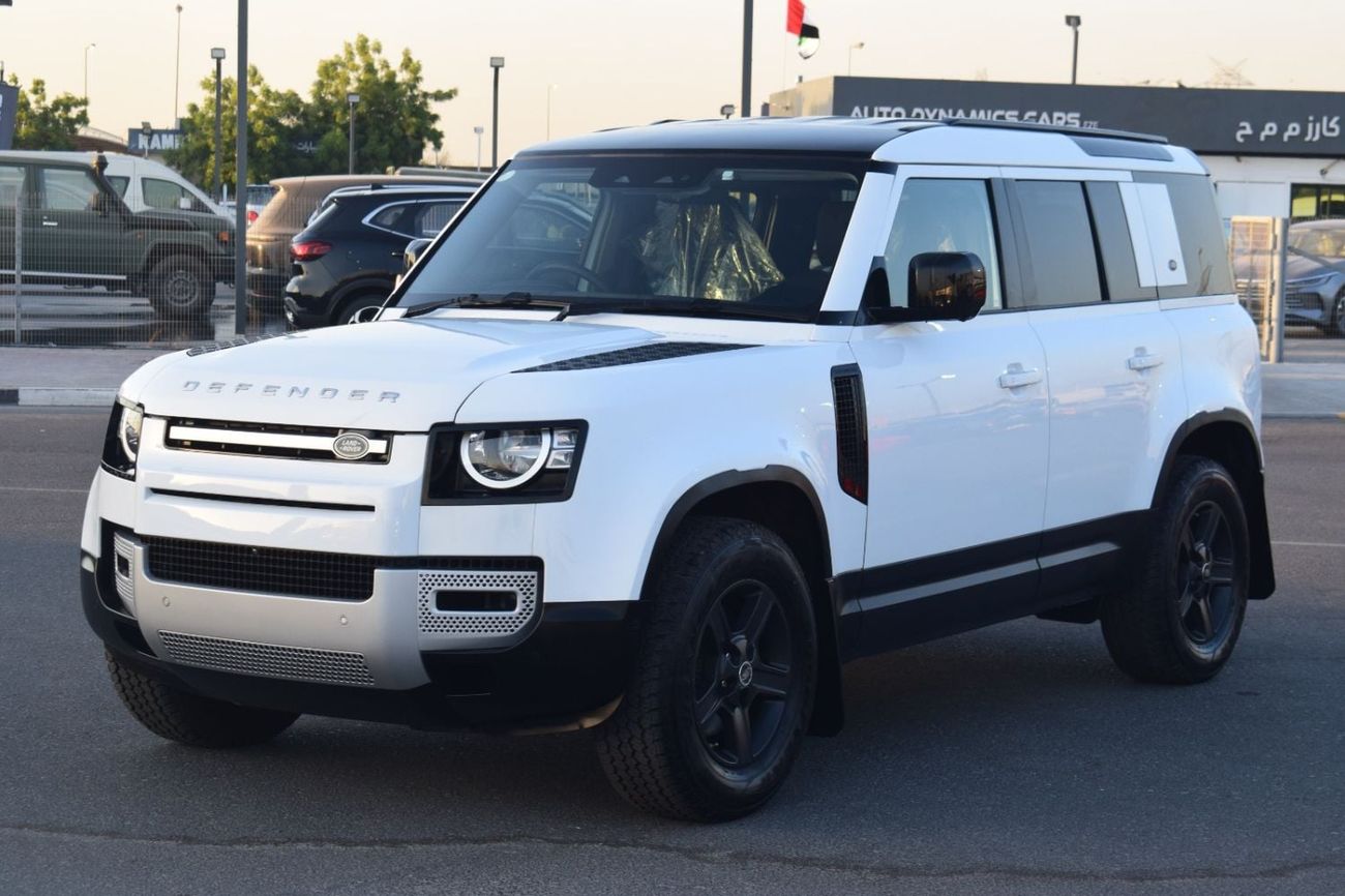 لاند روفر ديفندر 2021Model 2.0 petrol Engine full option tap of the range colour white Transmission Automatic Interio