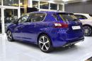 بيجو 308 EXCELLENT DEAL for our Peugeot 308 GT-Line ( 2016 Model ) in Blue Color GCC Specs