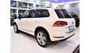 فولكس واجن طوارق ( ORIGINAL PAINT صبغ وكاله ( FULL OPTION ) Volkswagen Touareg 2015 Model!! in White Color! GCC Specs