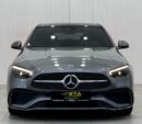 مرسيدس بنز C 200 بريميوم 2022 Mercedes Benz C200 AMG, July 2027 Mercedes Warranty + Service Pack, Full Options, Low K
