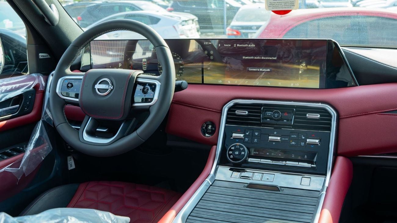 نيسان باترول SE PLATINUM CITY 2026 Nissan Patrol V6 3.8L SE Platinum AT Petrol (Black - Red)