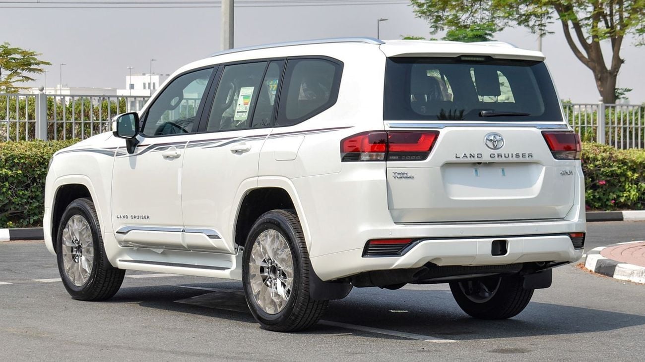 Toyota Land Cruiser ECTAGR026 - 2025 Toyota LC300 GXR High -  3.5L Petrol Auto - With Radar - White w Black