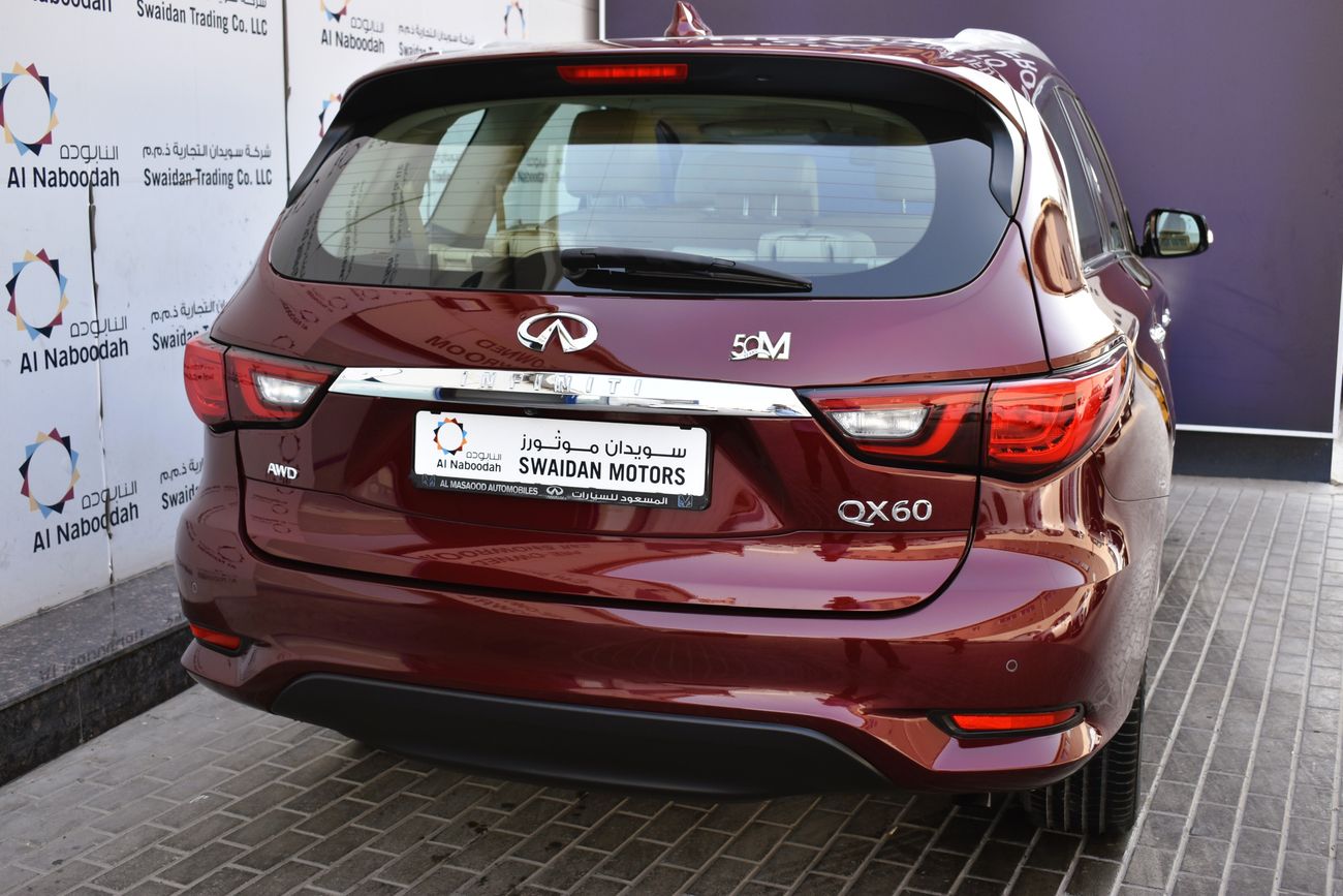 Infiniti QX60 AED 1919 PM | 3.5L LUXURY V6 AWD GCC WITH DEALER WARRANTY