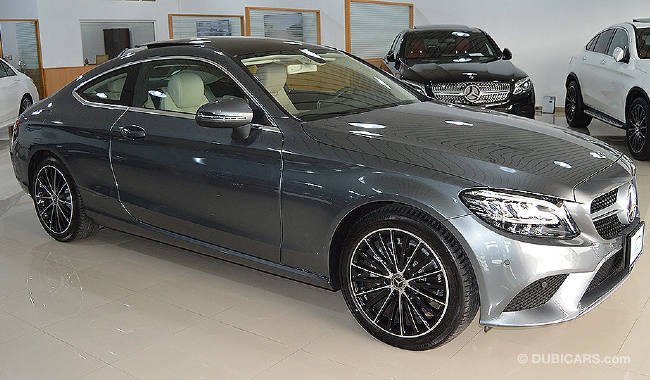 Mercedes-Benz C 200 Coupe 2019, GCC, 0km with 2 Years Unlimited Mileage Warranty from Dealer