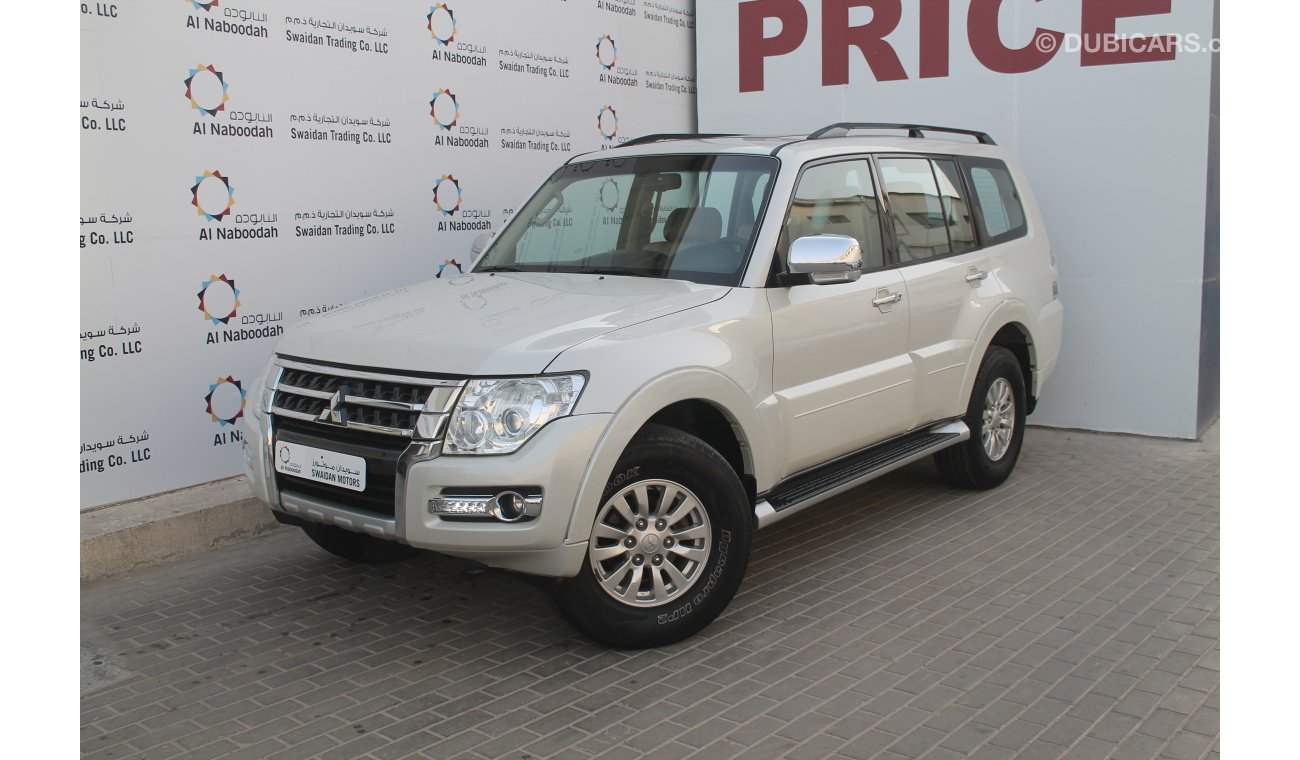 Mitsubishi Pajero 3.5L MED GLS V6 2015 MODEL WITH SUNROOF & HEADREST DVD ENTERTAINMENT GCC SPECS