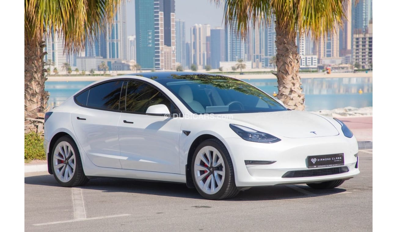 Tesla Model 3 TESLA Model 3 Long Range Auto Pilot  White Interior  GCC 2023 Auto pilot Under Warranty