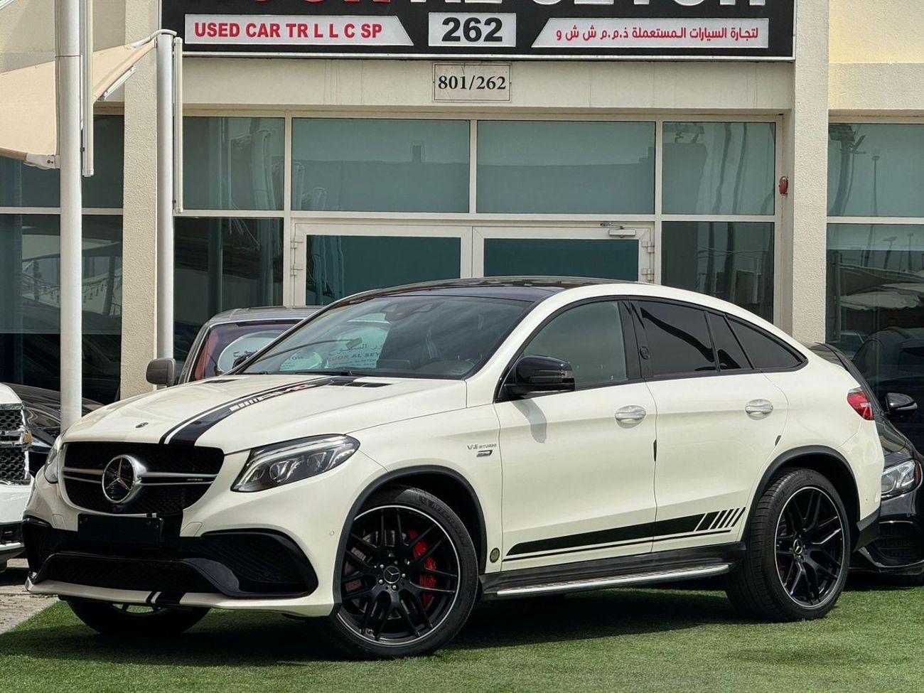 مرسيدس بنز GLE 63 AMG مرسيدس GLE63S خليجي 2018 صبغ وكالة تشييكات الوكالة تحت الضمان بحاله ممتازه