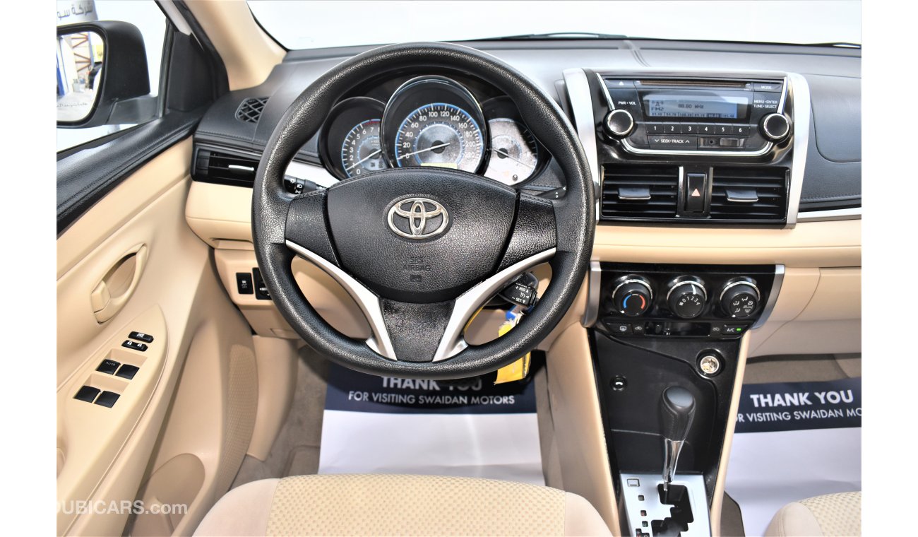 Toyota Yaris DEALER WARRANTY SE 1.5L SEDAN 2017 GCC SPECS