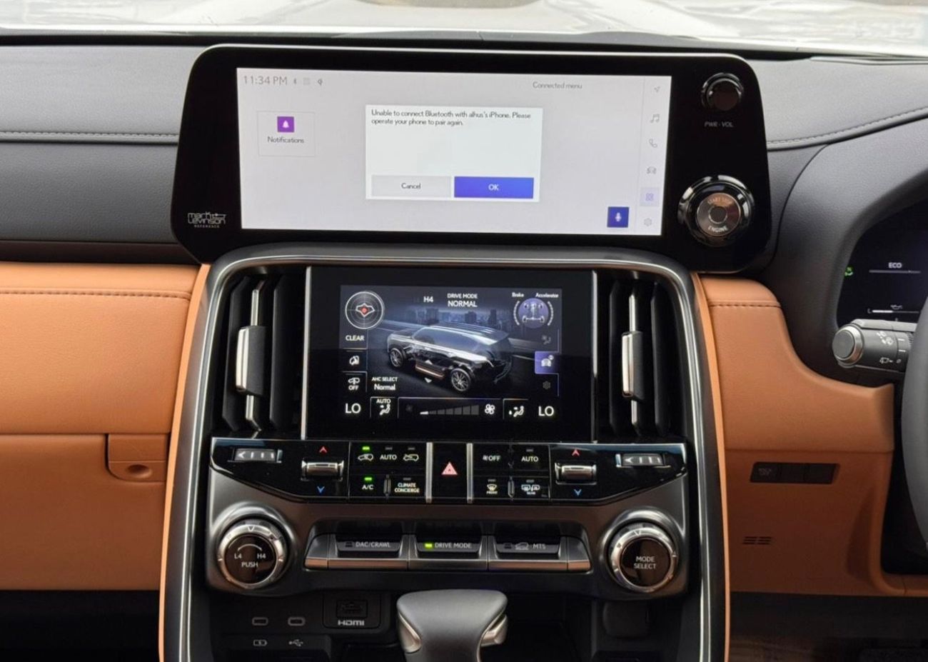 Lexus LX600 Lexus LX 600 twin turbo Model 2025 fuel petrol cylinder 6 white colour outside and interior orange