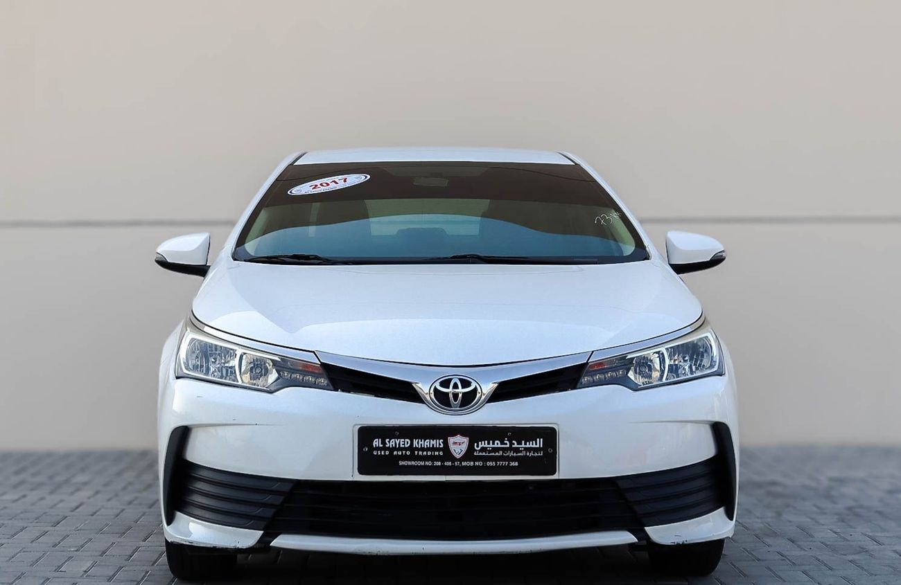 تويوتا كورولا سيارة تويوتا كورولا SE (E170) موديل 2017، سيدان بأربعة أبواب، محرك بنزين سعة 1.6 لتر، ناقل حركة أوتو