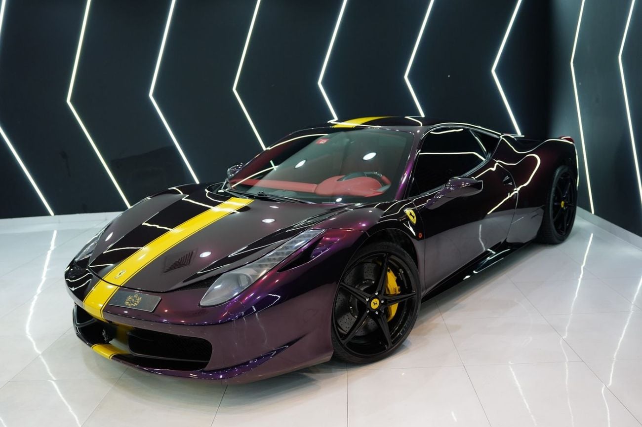 فيراري 458 إيطاليا STD 2014 Ferrari 458 Italia, Carbon Fiber Driver Zone + LEDs, GCC Specs!!