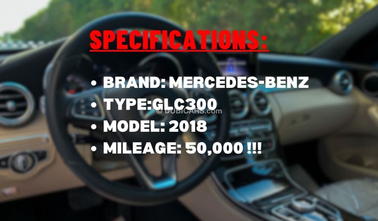 Mercedes-Benz GLC 300 MERCEDES GLC300 AMG 2018 (fully loaded)