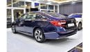 Honda Accord EXCELLENT DEAL for our Honda Accord ( 2019 Model ) in Blue Color GCC Specs