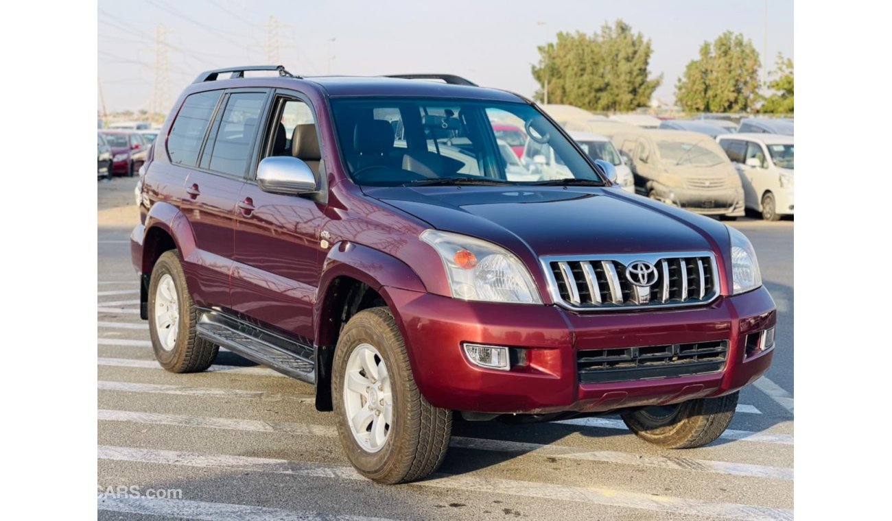 تويوتا برادو TOYOTA PRADO DIESEL ENGINE RIGHT HAND DRIVE  RED COLOUR FULL OPTION TOP OF THE RANGE