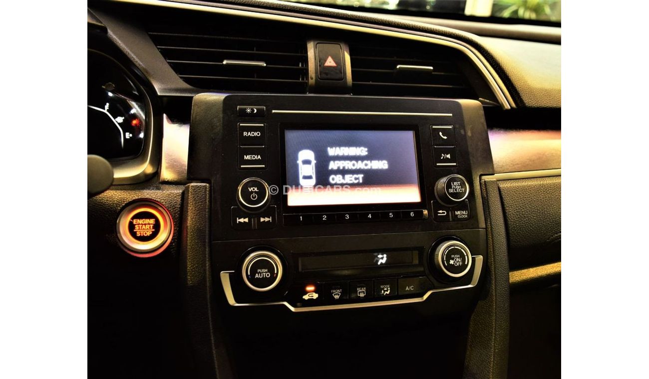 هوندا سيفيك UNDER WARRANTY UNTIL 2023 ( ORIGINAL PAINT ( صبغ وكاله ) AMAZING Honda CIVIC 2019 Model!! in White C