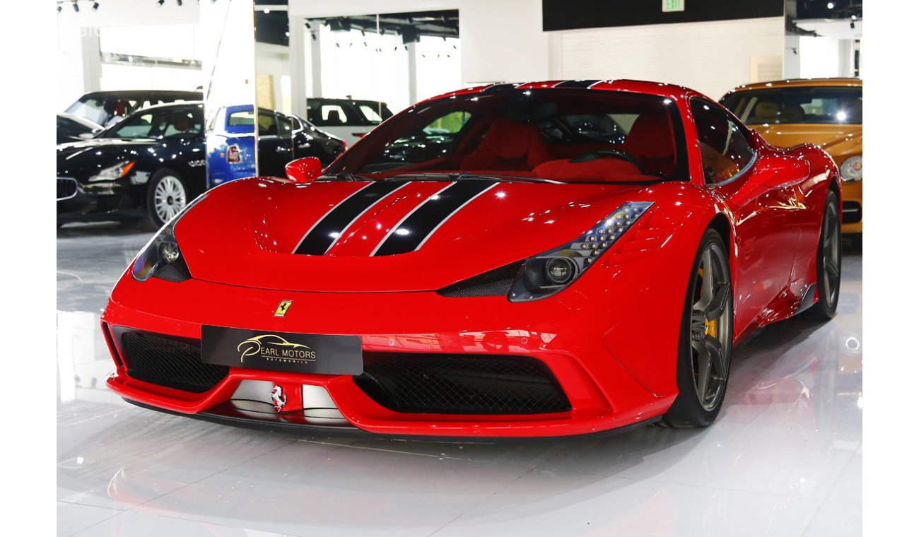 فيراري 458 Speciale 4.5L V8 2014 - with Service Contract / Low Mileage (( Mint Condition! ))