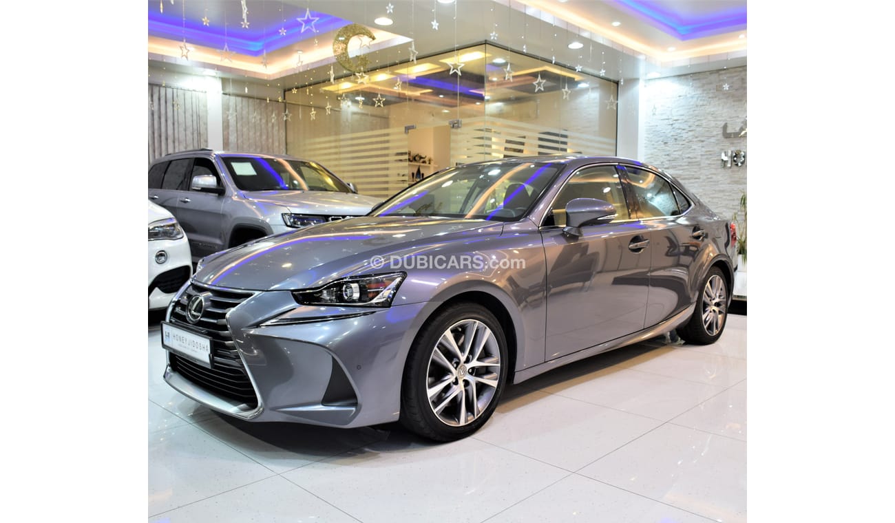 Lexus IS300 ORIGINAL PAINT ( صبغ وكاله ) AGENCY WARRANTY! Lexus IS 300 2019 Model!! in Grey Color! GCC Specs