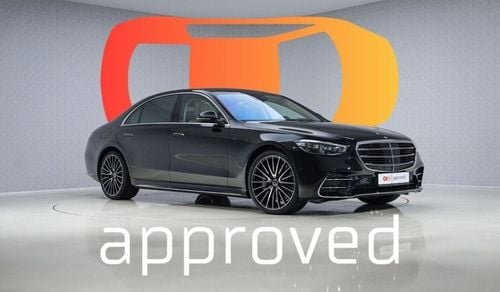 Mercedes-Benz S 500 AMG Line Premium - AED 9,240 P/M - Warranty till 03/2029