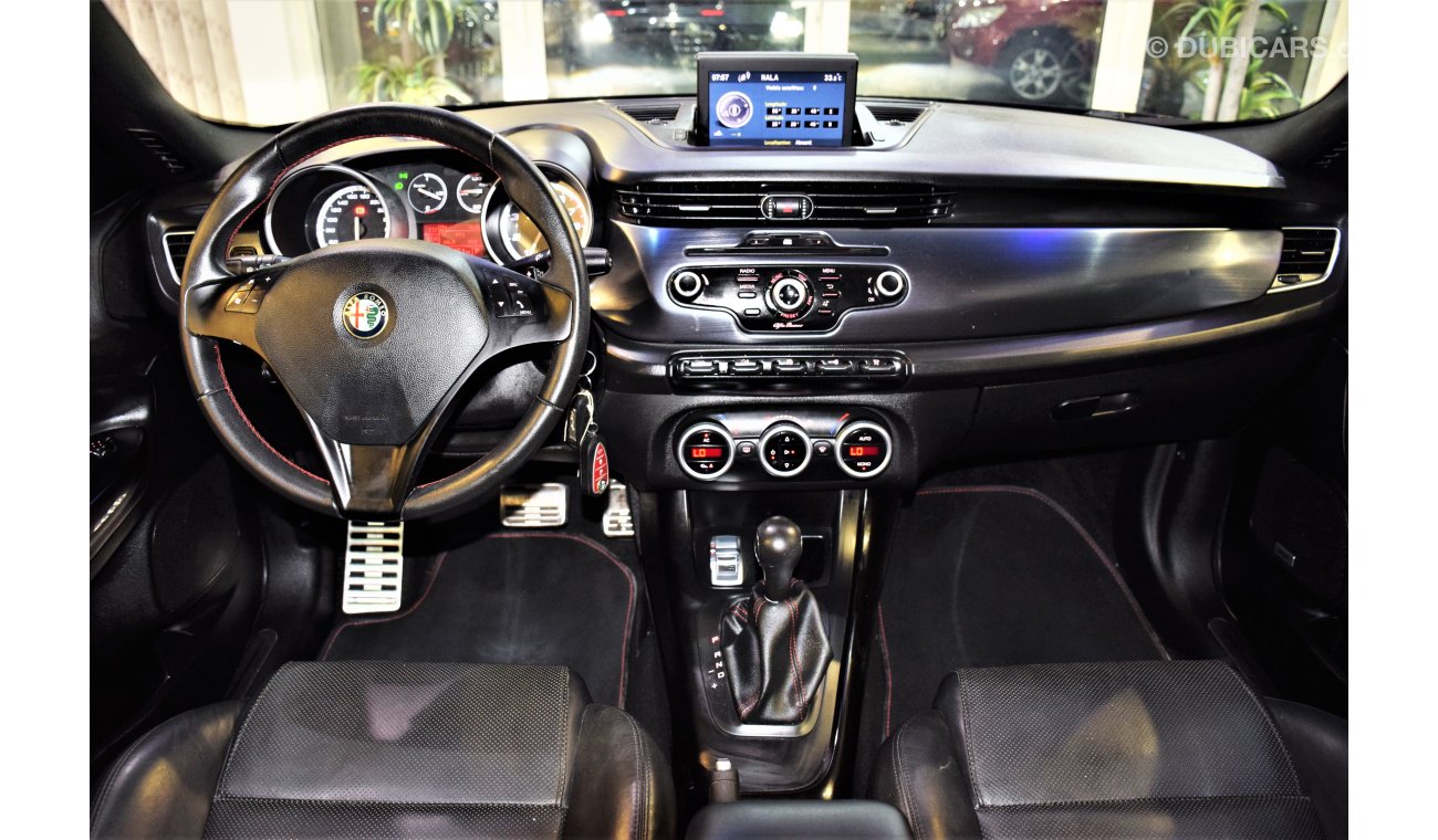 ألفا روميو جوليتا ONLY 44000 KM !! AMAZING Alfa Romeo Giulietta 2014 Model!! in Beast Black Color! GCC Specs