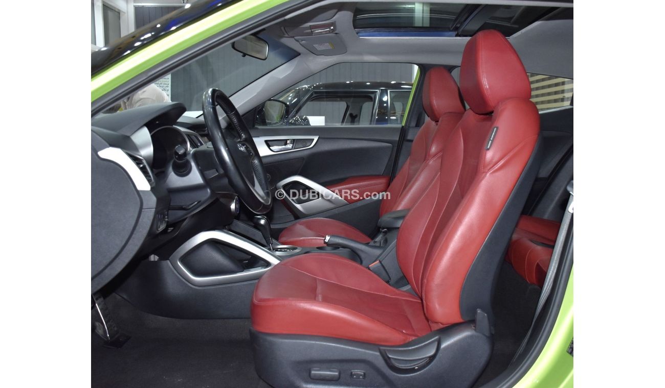 Hyundai Veloster EXCELLENT DEAL for our Hyundai Veloster 1.6L ( 2015 Model ) in Green Color GCC Specs