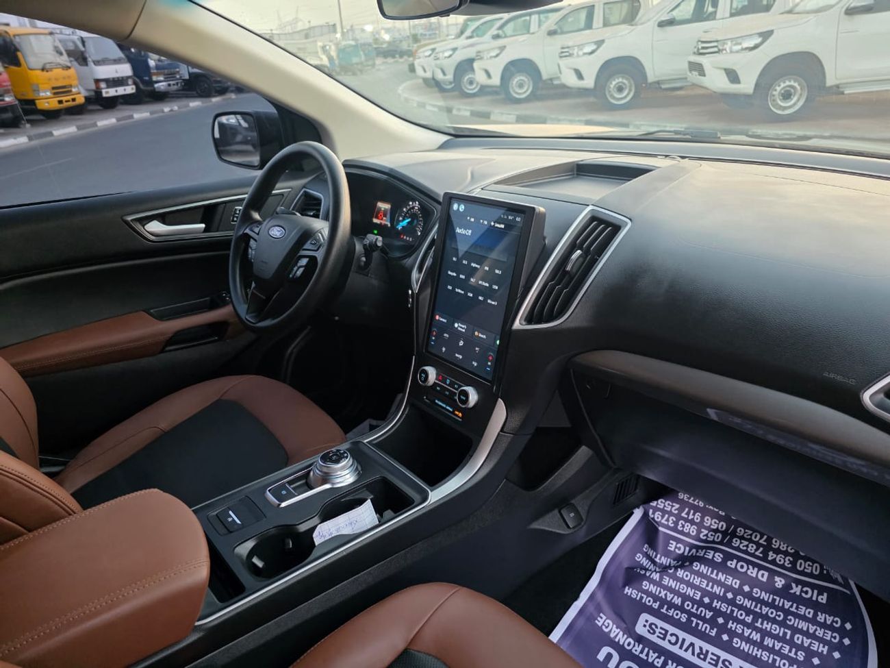 Ford Edge 2022 Model 2.0L turbo engine AWD , Push button and leathers