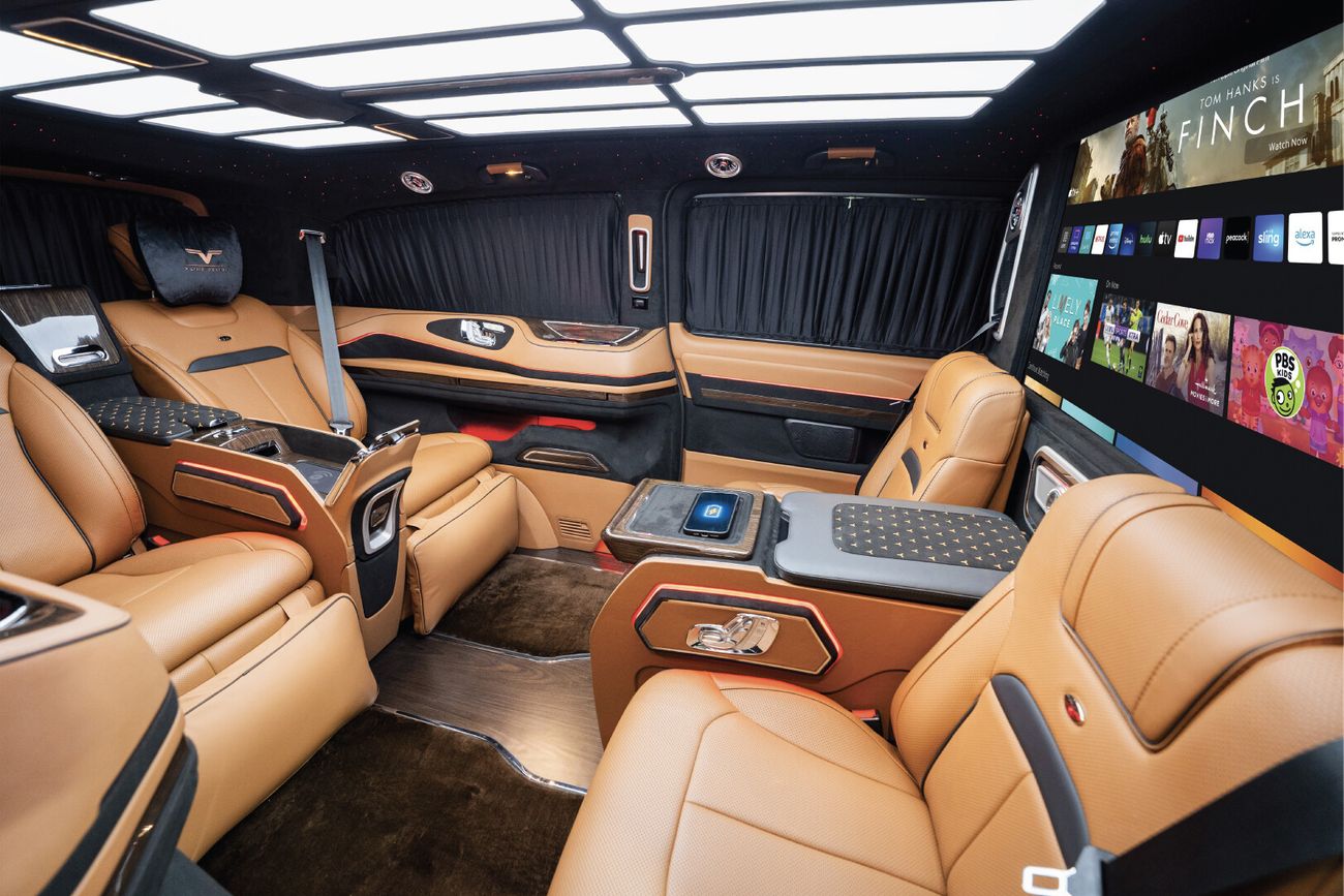 Mercedes-Benz V 250 2024 VVIP MERCEDES GCC V250 with VB Air Suspension and Extra AC- 2 Years Warranty by VLINE Design