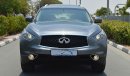 إنفينيتي QX70 3.7L V6 AWD, GCC, 0km w/ 5Yrs or 200K km WTY + 2Yrs or 50K km Service from Dynatrade